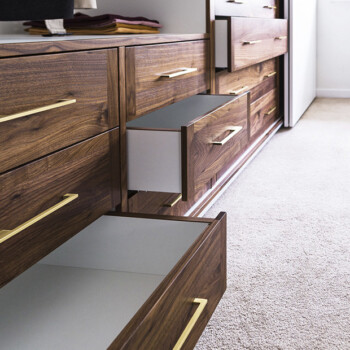 WALNUT WARDROBE_DRAWS