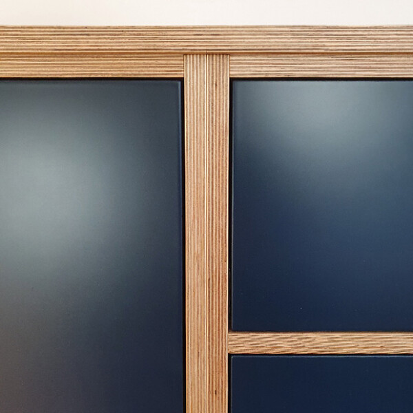 birch plywood blue chest of draws