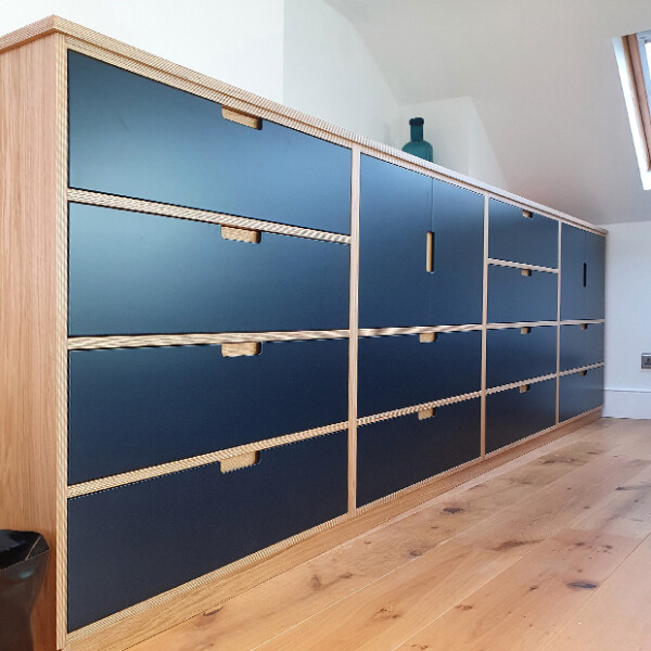 birch plywood draw storage