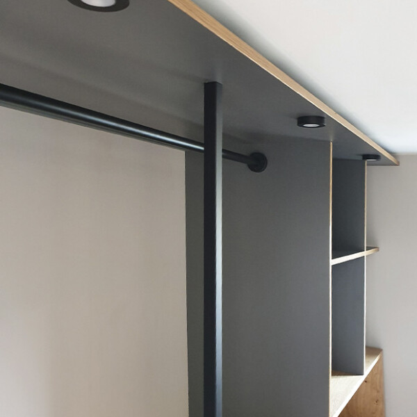 walk in wardrobe spotlighting