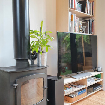Birch Plywood lounge storage